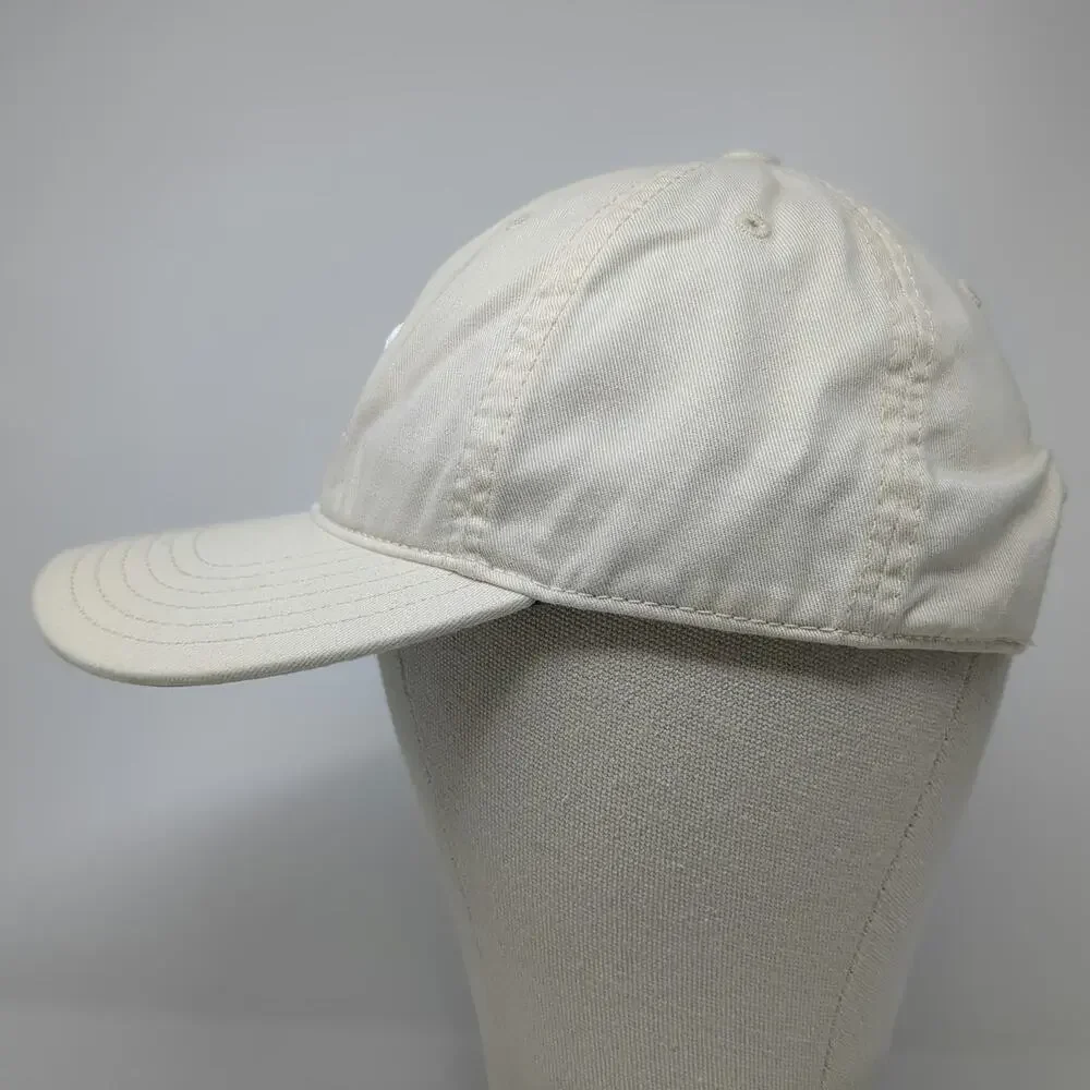 Adidas Baseball Cap Beige One Size Trefoil Logo Slideback Gray Undervisor Hat